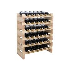 Europe type clapboard  holder wave multilayer small wine holder wooden dining room wine holder